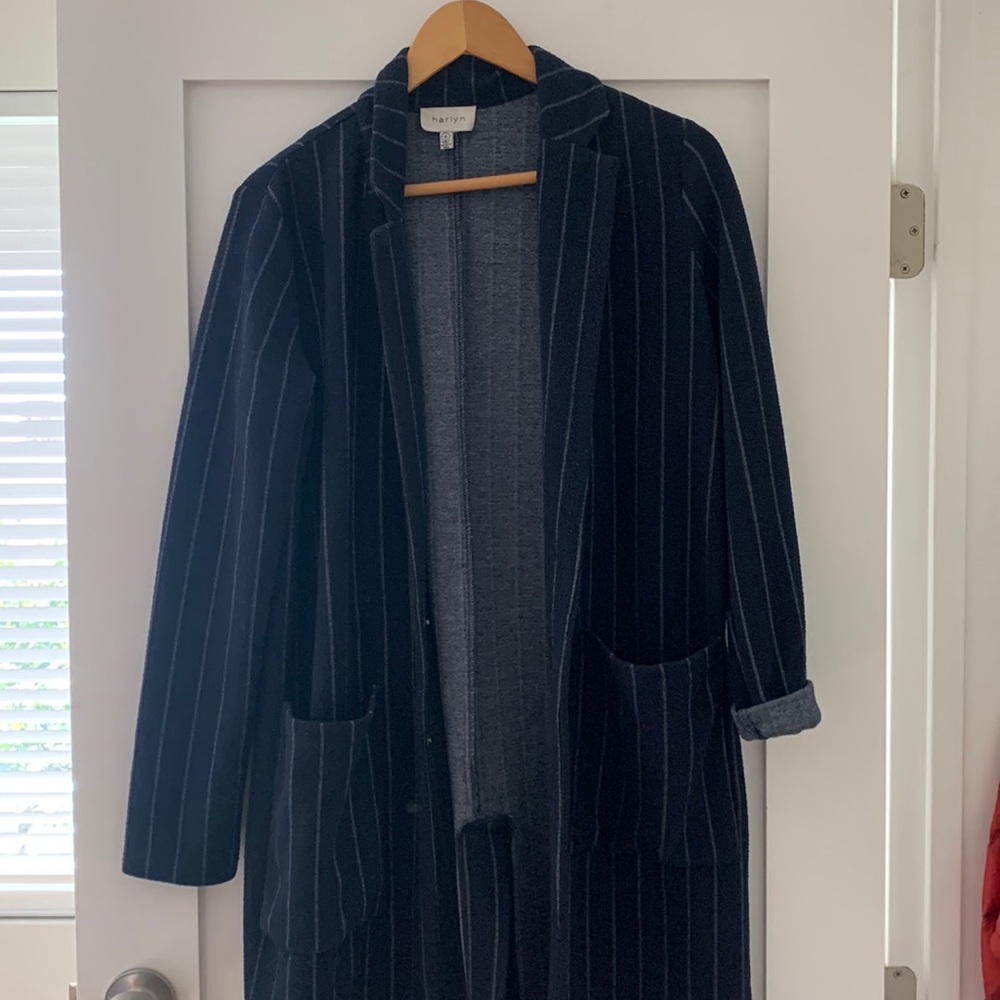 Longline, soft structured blazer